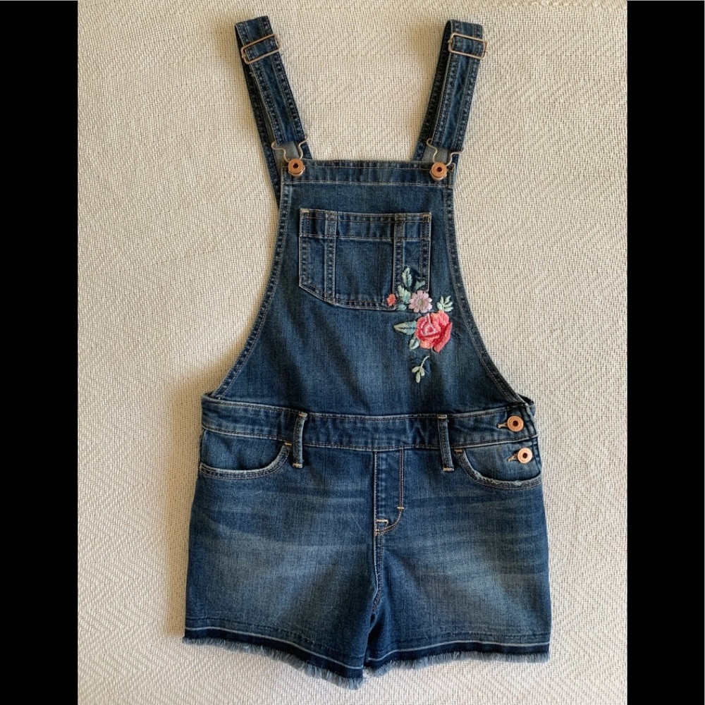 Abercrombie Kids Girls Jeans Shortall Flower 13/14